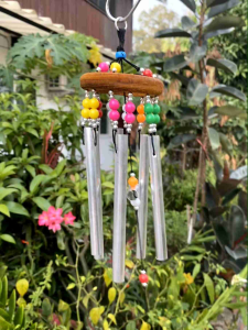 โมบายกระดิ่งลูกปัดคละสี โมบายแขวน ตกแต่งบ้าน ตกแต่งสวน