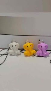 Phonecharm Clay Baby Elephant Lucu Charm HP Gantungan Handphone Bentuk Gajah Warna Warni Colorful Phone Charm Handmade Fashion