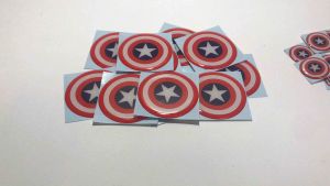 Stiker CAPTAIN AMERICA Stiker Emblem Timbul Lentur 3d termurah