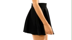 Mini Skirt Skater for Women – Neoprene Fabric Free Size (25–30 Inches) Garterized A-Line Plain Color Cute Classy & Elegant Korean Style Skirt for Casual Party Sports & Zumba