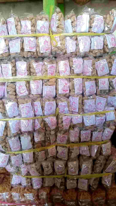 [10 Pak] 1 Ikat KACANG KULIT ASIN Cap JAGO Snack Asli Lampung