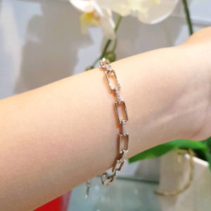 Deux - Gelang Rantai Kotak Garis Mt