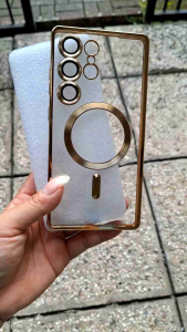 Casing SAMSUNG GALAXY S25 FE / S24 FE / S23 FE silikon model magsafe wirelless Transparan Lens proteck camera cover premium
