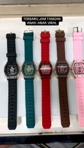 TERLARIS / TERBARU JAM TANGAN ANAK-ANAK MASA KINI / JAM TANGAN ANAK-ANAK FASHION LABUBU TALI RUBBER