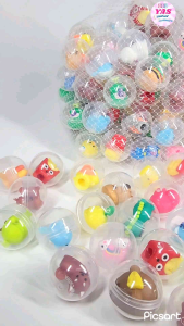 100pcs GOTCHA BALL RUBBERIZED ASSTD DESIGN/ loot bag fillers / paninda / giveaways / party favors.