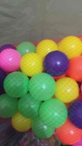 100 pcs bola mandi besar jaring berkualitas sni warna cerah