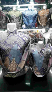 Batik Couple Ayah dan Anak Katun Solo Rose gold
