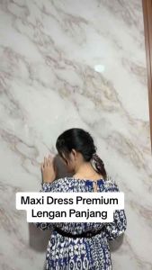 KBDD16 Maxi Dress Premium Lengan Panjang
