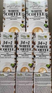 FIRST VITA PLUS WHITE COFFFEE NATURAL HEALTH DRINK WITH FRUITS & VEGETABLES(20 Sachets)