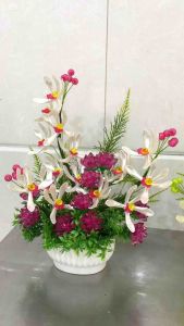 Chậu hoa pha lê cao 30cm