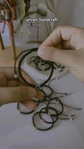 Gelang Mata Dewa Model Rajut // Gelang Tali Evil Eye Model Rajut