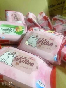 Giá sỉ 10 gói khăn teen hoạt hình vải mềm mịn an toàn cho bé.