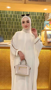 Set Rok Abaya Lesti Air Flow Eksclusive all size fit to XXL