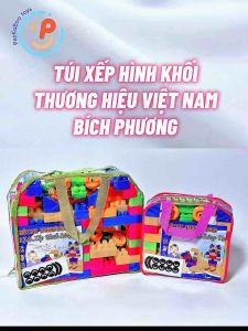 Túi ráp Bích Phương xếp hình khối sáng tạo cho bé phát triển tư duy 0201 Peekaboo Toys