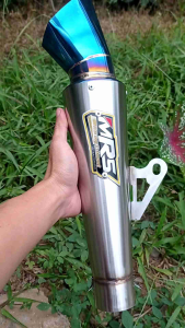 Slincer Segi 6 Original MRS RACING Silencer Ujung Blue Sarangan 1/4 Engker Inlet 50mm mafia jhoe mp2
