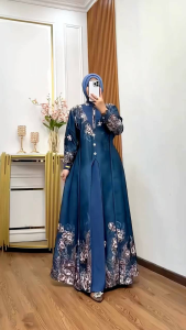 gamis muslim wanita mewah cantik dress kondangan