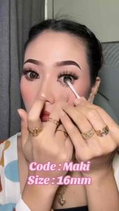 【🇲🇾Bella Lens🇲🇾】MAKI 16MM Colour Contact Lens 6month Disposable Free Lens Case