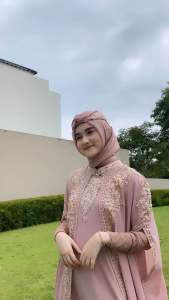 Kaftan Gamis Mahera Kaftan Lebaran Kaftan Kondangan + Free Inner Dan TurbN