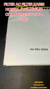 FILTER AC FILTER KABIN HONDA JAZZ MIBILIO CITY 80292-TGO-T01 - 7267