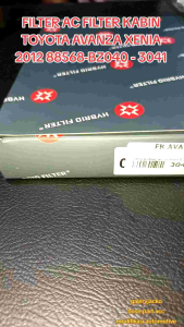 FILTER AC FILTER KABIN TOYOTA AVANZA XENIA 2012 88568-BZ040 -3041