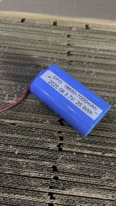 แบตเตอรี่ลิเธียม 18650 *2ก้อน มีแผวป้อนกันวงจร พร้อมสาย 3.7V7000mAhแบบติดตั้งในตัว สายไฟหัวโมเลค2pin