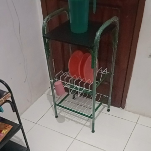 rak mejikom multi fungsi /rak mejikom ada tempat rakpuring dan gelas/rak dispenser/rak mejikom