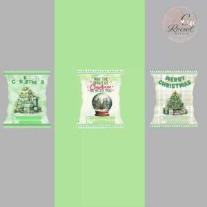 Personalized Christmas Chip Bag | Custom Holiday Goodie Bag & Party Favors
