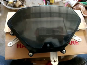 polarizer plus mika susu putih set atas bawah Lcd speedometer Yamaha Lexi 125 original set PNP aerox old