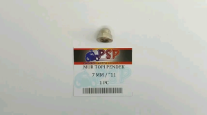 Mur Topi Pendek 7mm K11 (Harga Per 1 PC) - Mor Mur Ring Baut Baud Flange Fleng Pleng Topi Cap Pendek Drat 7 Mili M7 Kunci 11 Universal Untuk Berbagai Keperluan