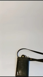 Name Tag ID Card Holder Kulit P.U Model di Kalungkan