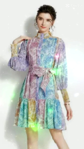 TM 53500 Dress mini Hailey patchwork import