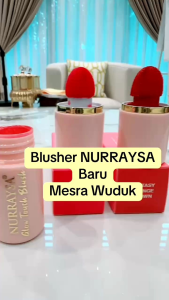 Nurraysa Glow Touch Blush 3ml Cream Blusher Pigmented Fresh Look Lightweight Silky Texture Halal Tahan Lama Makeup