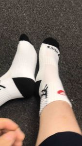 Tất Asics vớ thể thao cổ trung lửng nam nữ dệt kim cao cấp dày dặn chơi cầu lồng chạy bộ tennis đá bóng