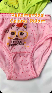 12 pcs Celana Dalam Anak Perempuan Motif Polkadot kalakter lucu Usia 1-8 tahun CD anak Cewek