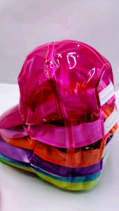 หมวกแก้ป หมวกกันฝน หมวกสีสันสดใส หมวกพลาสติก หมวกชายหญิง หมวกกันฝน พร้อมส่งในไทย hip a holic