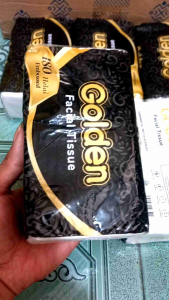 (Paket 5 Pcs) Tisu Golden 180 Helai 5Pack GOLDEN FACIAL TISSUE Embosed 180helai 5pack