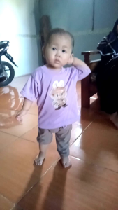 Baju Kaos Atasan Anak Perempuan Usia 1-7thn Lengan Pendek CroptopTali Serut Kerut Samping Labubu