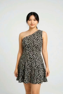 DRESS FASHION LEOPARD - Bahan Jersey Korea (Strech Bagus) - Lingkar Dada 60cm - Panjang 72cm - 4 Warna Variasi - Adem dan Nyaman Dipakai
