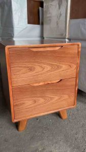 Tủ đầu giường gỗ tự nhiên-tủ đầu giường 2 ngăn kéo gỗ xoan đào