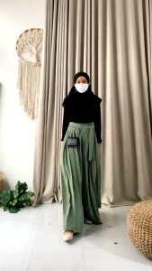 ZIGNA Kulot CRINKLE Panjang 100 cm || Kulot Mayung Lebar Palazzo Bigsize || Wide pant