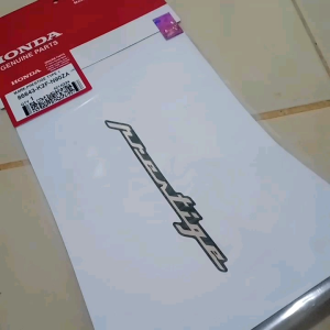 sticker stiker mark logo tulisan prestige type 1 warna bronze original honda 86643k2fn90za