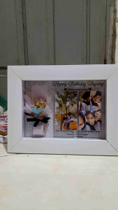 Kado Ulang Tahun cantik Bingkai 3d + lampu