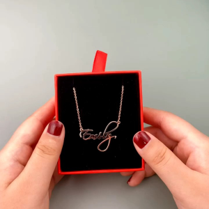 Kalung custom nama kamu - Titanium stell ori - Balita sampai Dewasa free box cantik