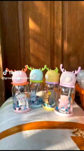 BOTOL MINUM BENTUK TANDUK RUSA/ BOTOL MINUM RUSA 600ML DENGAN TALI