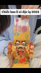 Bao Lì Xì Tết Rồng Giáp Thìn 3D Lì Xì Đẹp Mẫu Mới 2024