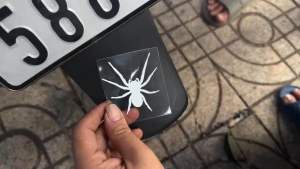 [ 1 TEM ] TEM DECAL NHỆN CON ( LỘT ĐƯỢC ) DÁN TRANG TRÍ XE