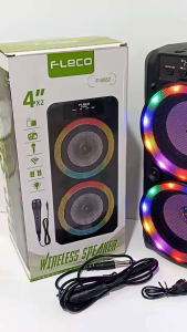 Fleco F-6581 Speaker Full Bass MP3/MP4 Music Live Party Cod - Sounday Audio Mini