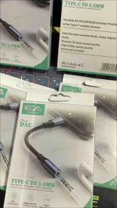 KABEL SPLITTER ADAPTER / JACK AUDIO AN-102 ALUMINIUM USB TYPE C TO AUDIO 3.5MM / Adaptor tipe c ke bulat AN-102