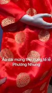 Áo mừng thọcúng lễ nhà thờlễ hội-Gấm rồng ẩn