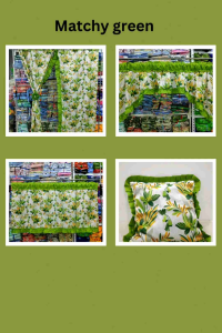 2 apple green contiza matchy matchy design curtain (doorwindowdoublepanelpillowcasevalancelababo/half curtain)